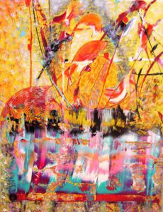 Peinture de Elle Bory : LIONS@SCORPION I