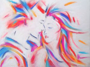 Peinture de FREDERIQUE NALPAS: Tendresse
