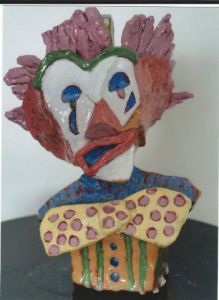 Sculpture de fred: clown Marius