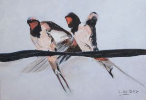 Peinture de Christian Bligny: Retour en Kabylie