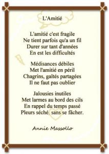 Oeuvre de annie massollo: L' Amitié