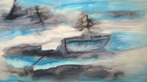 Peinture de BRIGITTE BASPEYRAS: fantôme