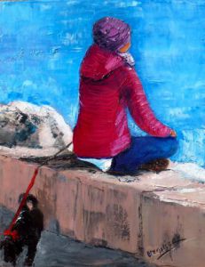 Peinture de Chantal  Urquiza: MEDITATION A SANARY