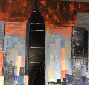 Peinture de MARIE-THERESE VION: Empire State Building New York 