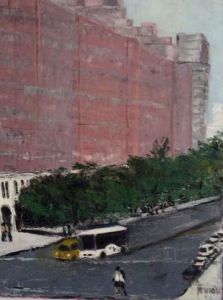 Peinture de MARIE-THERESE VION: Sur la HIgh Line a New York