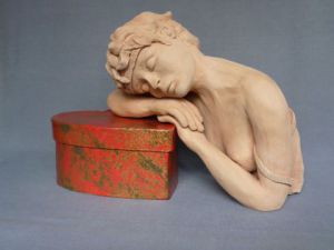 Sculpture de Christine AVRIL CriA: NYX déesse de la nuit