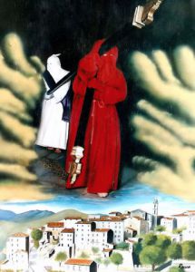 Peinture de Paul-Louis Recco: Le Catenaccio de Sartène