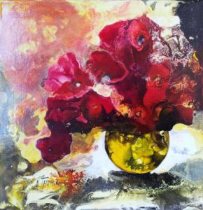 Peinture de NATHALIE THOMINE: Fusion velours