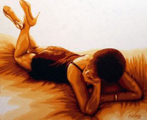 Peinture de guionie jean: Belle et Détendue