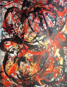 Peinture de Elle Bory : Quelque part au paradis