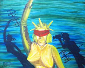 Peinture de LAFFITTE Jacky: Liberté d'information