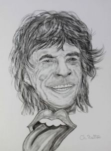 Dessin de CBETTON: Mick JAGGER (the rolling stones)