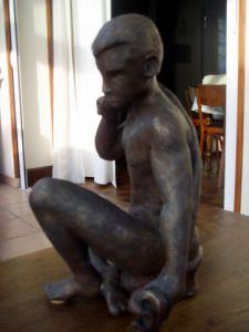 Sculpture de Jocelyne LEHOURRY: sortie de bain