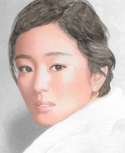 Illustration de mylene Ransan: PORTRAIT de femme 6