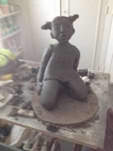 Sculpture de monique josie: luna