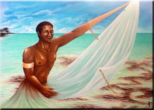 Peinture de Ghislaine Vancaneghem: Le Créole