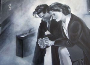 Peinture de catherin nathalie: ils s'aimaient comme avant 