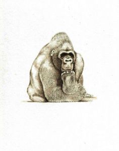 Dessin de Lorenzo De La Vega: Le Penseur