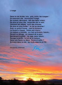 Oeuvre de annie massollo: L'Orage