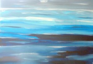 Peinture de CHRISTIAN PEROZ: MER CALME