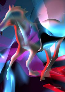 Art_numerique de simonian christian: Cheval