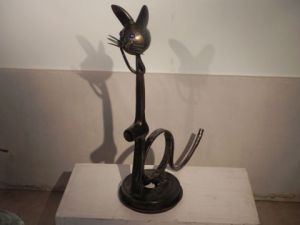 Sculpture de Roland GOURDON: LE CHAT