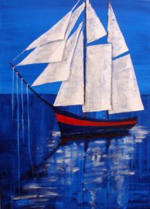 Peinture de BETTY-M peintre: Larguez les amarres !