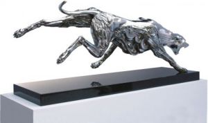 Sculpture de thierry benenati: LEVRIER DE COMPETITION