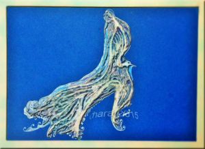 Art_numerique de chara: Liberté - Mixage dessin et peinture digitale