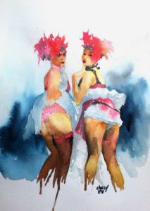 Peinture de buzy: cancan