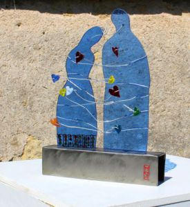 Sculpture de ManueKo: Sculpture Les Amoureux II
