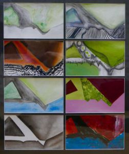 Peinture de CELINE MANOEL: Série Le Rocher