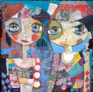 Peinture de CAROLE JEULIN: Lune est Soleil ...