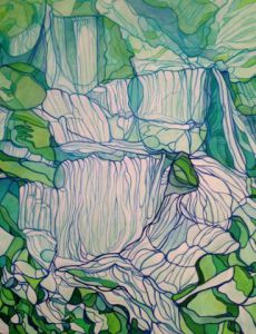 Peinture de ESMERI : Cascades 