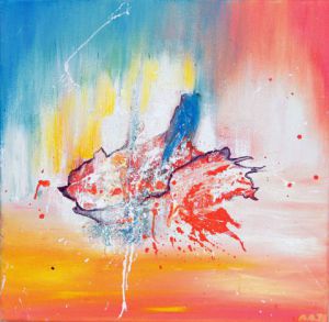 Peinture de Myriam Bonnet:  La fuite