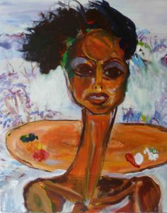 Peinture de Kidist DEGAFFE: la suisse et moi III