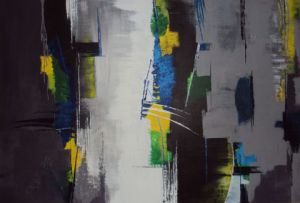 Peinture de FZDAHRI: Dans les ruelles de la vie