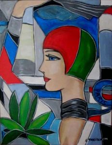 Peinture de Laurence TREIZENEM: SUMMER BLUES