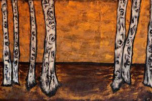 Peinture de Kate: Promenade dans la forêt