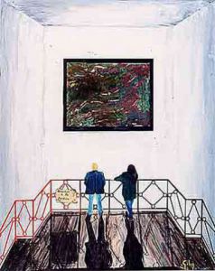 Collage de iridium: peinture fraiche