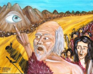 Peinture de LAFFITTE Jacky: CAIN 6 Errance