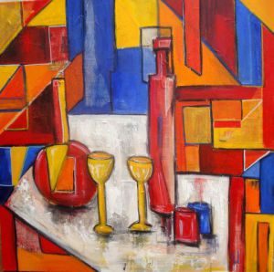 Peinture de VERONIKA L: a table