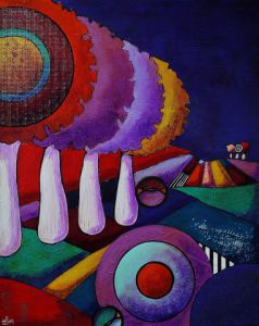 Peinture de Marie-Pierre JAN: arbres 2