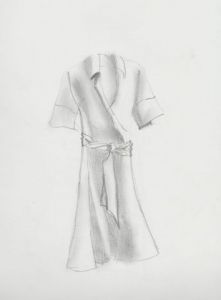 Dessin de christian riado: la robe