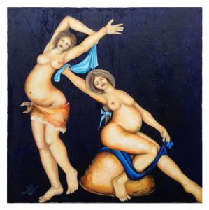 Sculpture de LJM Hognon: Aphrodite et Aphrodite