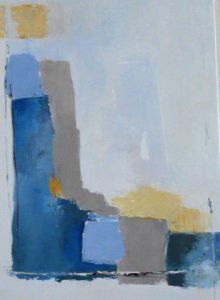 Peinture de astrid desgrippes: Falaises