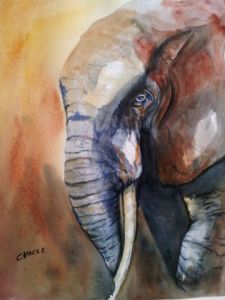 Peinture de Catherine Vacle : Géant