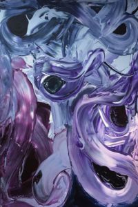 Peinture de Jean-Philippe ESTEBENET: Prisme caustique sur son socle de malice