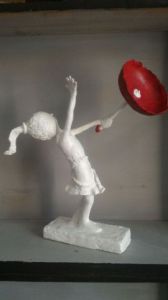 Sculpture de Carole Dumas: Le vent l'emportera...