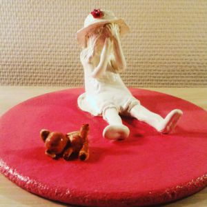 Sculpture de Carole Dumas: La larme à l'ours